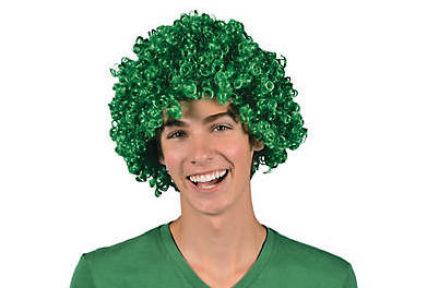 St Patricks  Day Green Afro Wig 6012