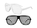 Black/White Shutter Shades 12 PACK WS1161D