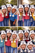Animal Hat Dalmatian Furry Paws 5506
