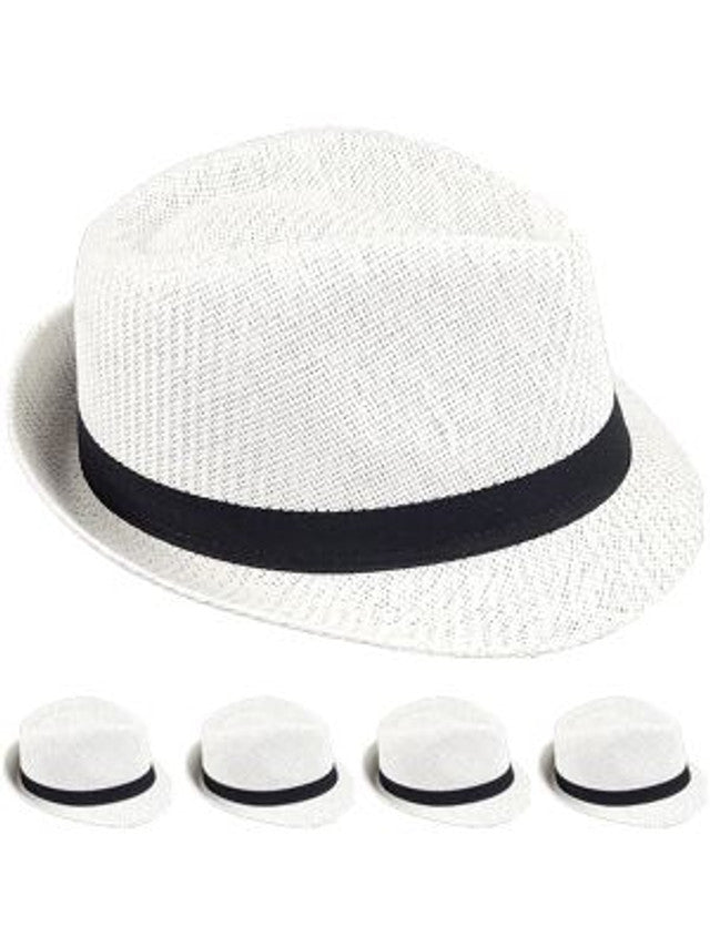White Gangster Hats |  Cuban Tweed Adult Size 1314