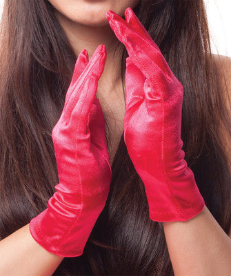 Costume Gloves Satin Adult 12 PACK 3 COLORS  9"  WS1212D
