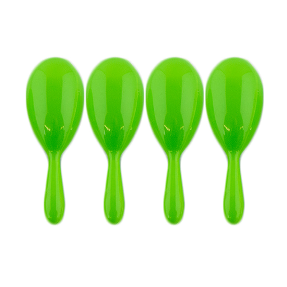 4" Plastic Neon Green Maracas 1767