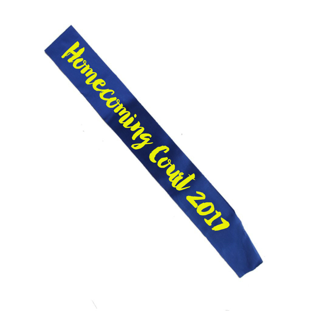 Custom Made Personalized Sash | Prom Queen Sash | Bach Party Sashes Satin Quality  60" (Fonts in Picture Gallery)
