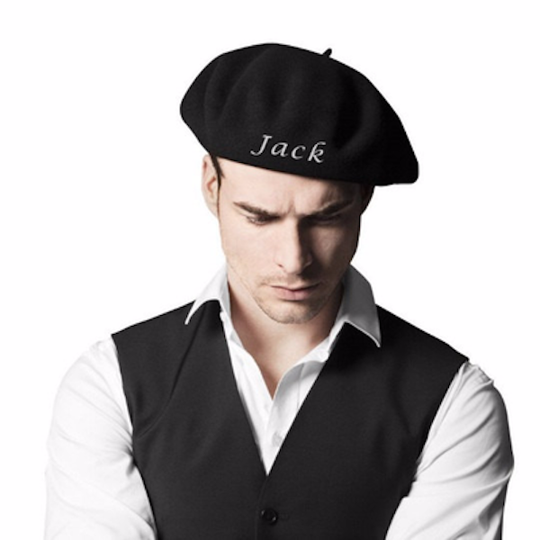 Monogrammed Beret | Valentines Gifts for Her | French Beret Hat (Fonts in Picture Gallery)