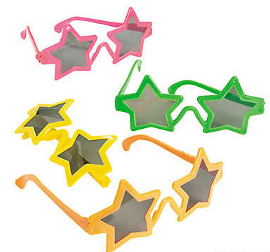 Kids Star Sunglasses 12 PACK Mixed Colors Party Favor Quality Ages 3-9 | 393