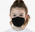 Kids Face Masks | Kids Masks | Childrens Masks |  Black Double Ply Soft Cotton 12 PACK