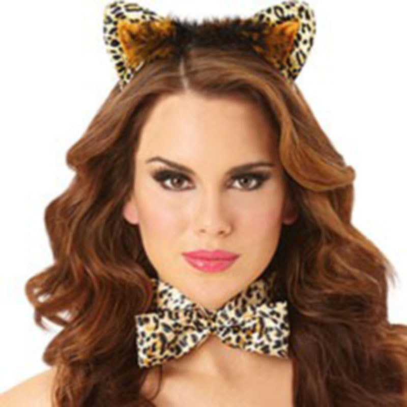 Leopard Ears Headband 12 PACK WS1722D