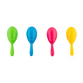 4" Plastic Neon Green Maracas 1767