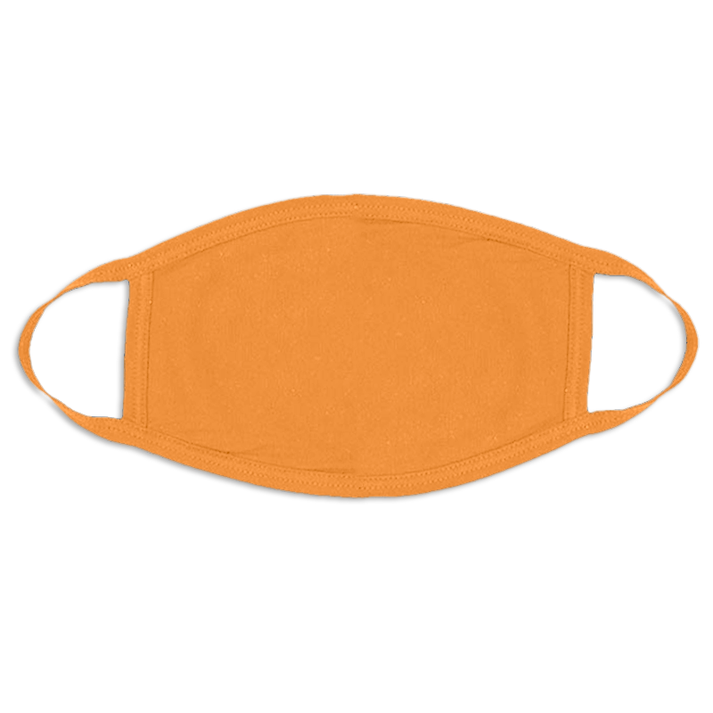 Orange Face Masks Cotton |  12 PACK | Adult Size Double Ply Soft Cotton 134O