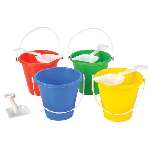 Beach Pails and Shovel 5" 12 PACK 9158