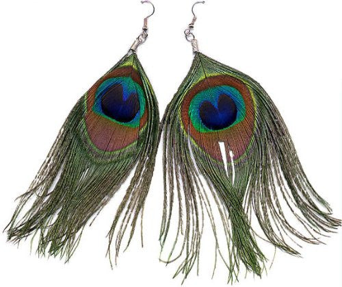Peacock Feather Earrings 6535