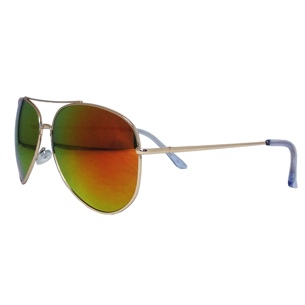 Multicolored Aviators Reflective Mirror Sunglasses 12 PACK 7130D