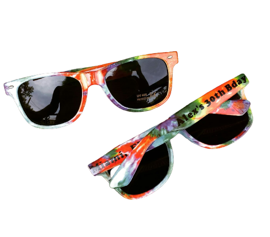 Custom Wedding Party Sunglasses | Wedding Theme Personalized Sunglasses | 15041 (Fonts in Picture Gallery)