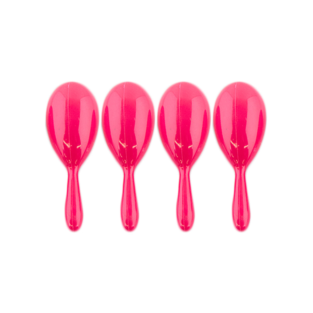 Plastic Neon Maracas Kids Cinco De Mayo (12 PACK) Mixed Colors 1765A