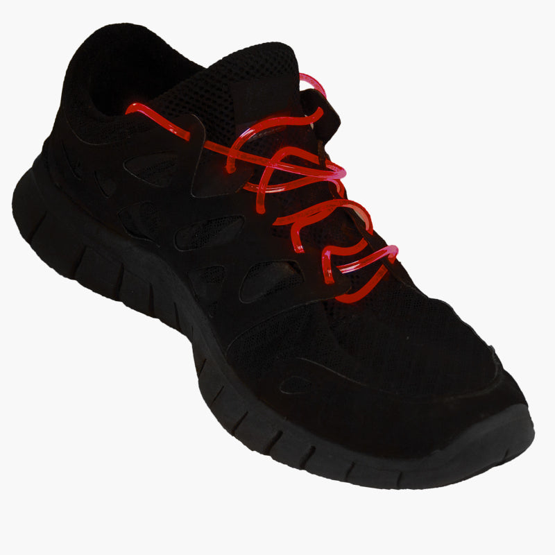 Flashing LED Shoelaces Red 1866