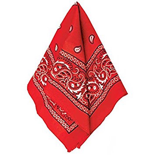Red Bandanna Paisley 22" Square Standard 100% Cotton 12 PACK  1919DZ