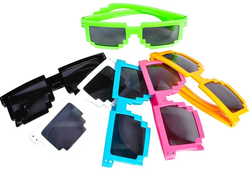 Custom Pixel Sunglasses | Custom 8 Bit Glasses 15053 (Fonts in Picture Gallery)