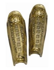 Roman Leg Guards Gold 12 PACK 4509D