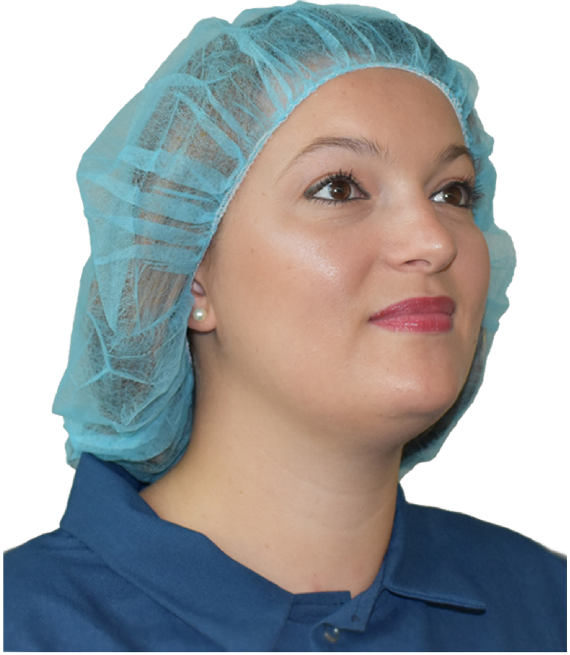 Black/Blue/White Hair Nets Bulk | 100 Pack 21" Width for Foodservice/Hospitals  15034321