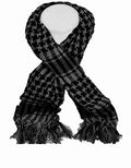 Grey & Black Arab Shemagh Houndstooth Scarf 12 PACK 2071