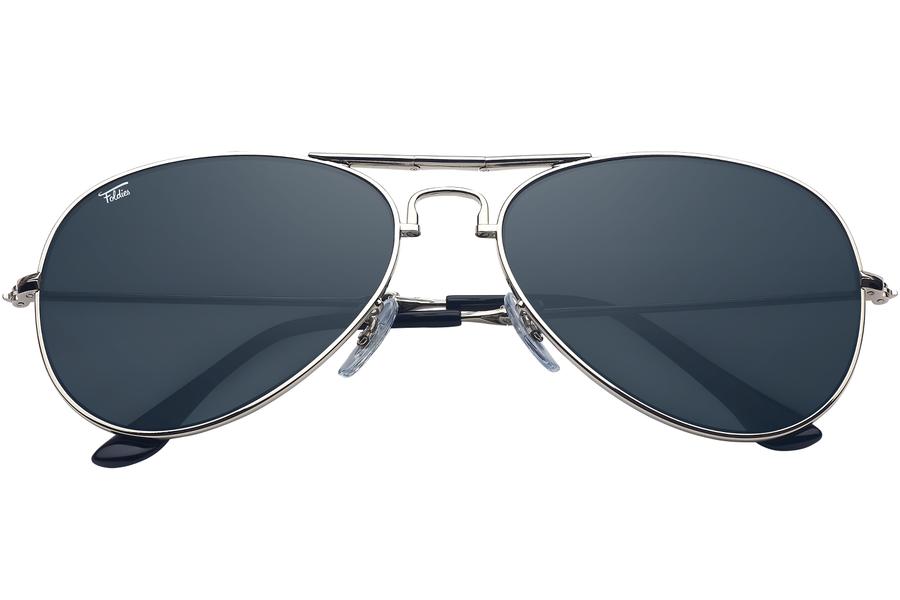 Retro Sunglasses Silver Smoke Frame Police Glasses 12 PACK 1108D