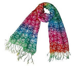 Tye Die Rainbow Scarf 2000
