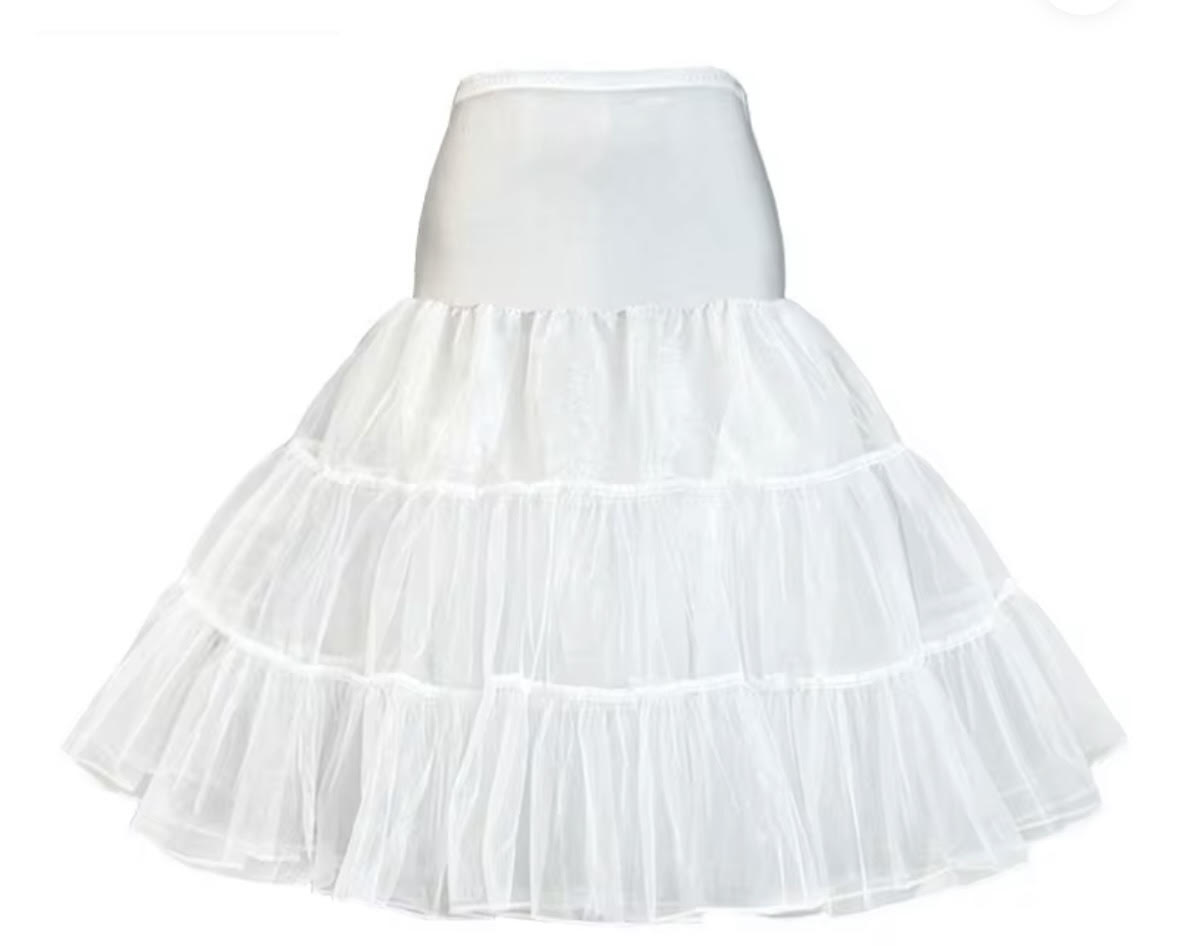 White Petticoat Double Layer Tulle 8217
