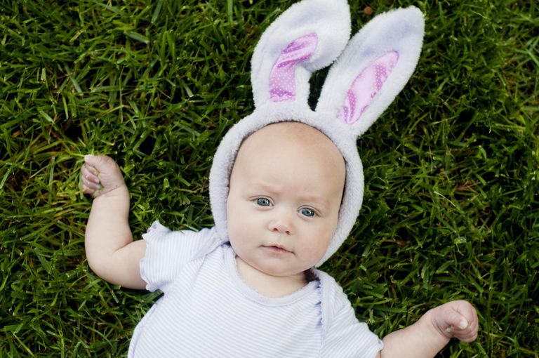 Bunny Ears Easter White/Pink 1671