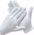 White Cotton Gloves  Adult PAIR 12 PACK 5021 Large Size